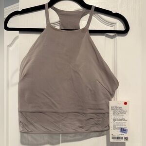 Lululemon NWT Nulu High-Neck Mesh-Hem Tank - Size M